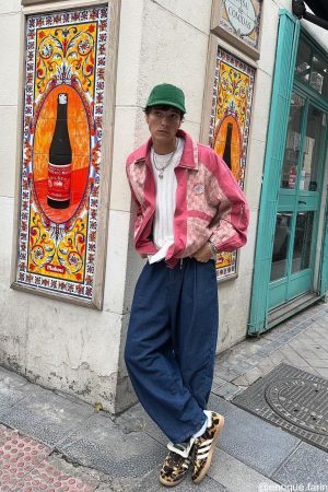 Concert Outfit Basic Tapered Baggy Jeans