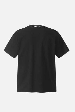 Concert Outfit Beaded Crew Neck High Street Tee