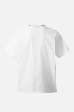 Concert Outfit Beaded Crew Neck High Street Tee