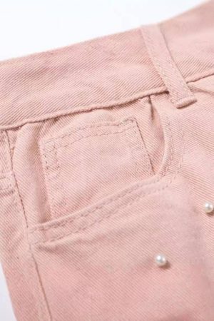 Concert Outfit Beaded Straight Jeans