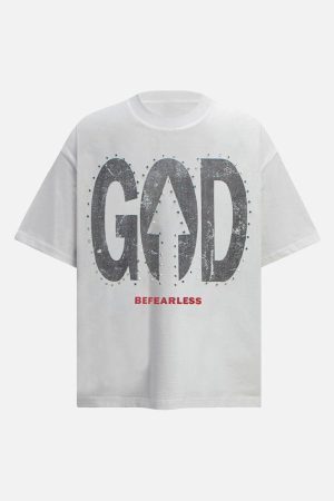 Concert Outfit BEFEARLESS' Print Slogan T-Shirt