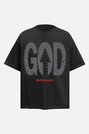Concert Outfit BEFEARLESS' Print Slogan T-Shirt