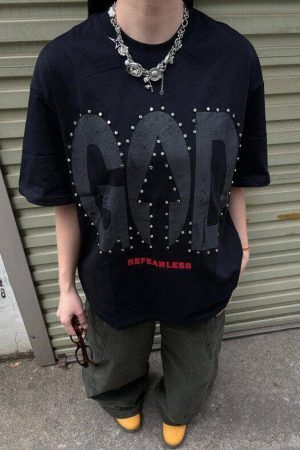 Concert Outfit BEFEARLESS' Print Slogan T-Shirt