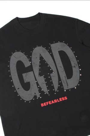 Concert Outfit BEFEARLESS' Print Slogan T-Shirt