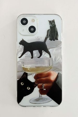 Concert Outfit Black Cat iPhone Case
