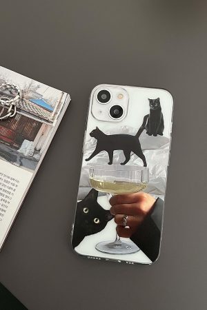 Concert Outfit Black Cat iPhone Case