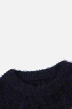 Concert Outfit Black Eye Pattern Sweater