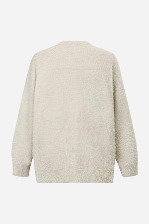 Concert Outfit Black Eye Pattern Sweater