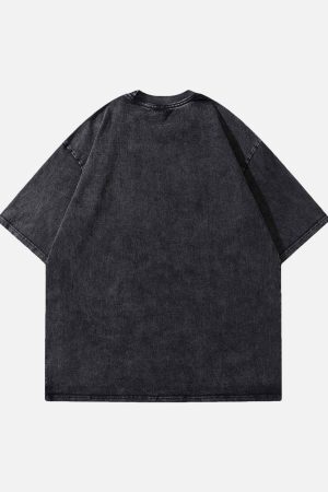 Concert Outfit Black Panther Print T-Shirt