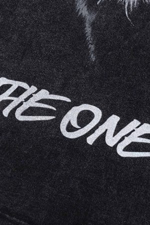 Concert Outfit Black Panther Print T-Shirt