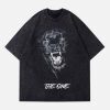 Concert Outfit Black Panther Print T-Shirt