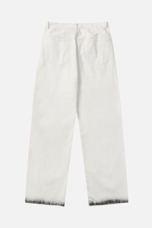 Concert Outfit Black Stains Washed Jeans