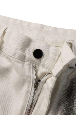 Concert Outfit Black Stains Washed Jeans