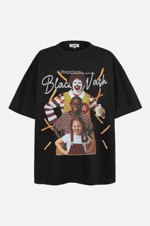 Concert Outfit Black Wash Cultural Mashup Tee
