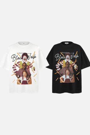 Concert Outfit Black Wash Cultural Mashup Tee