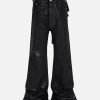 Concert Outfit Black Wax Coated Flare Jeans
