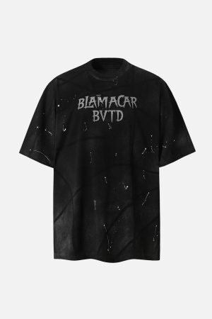 Concert Outfit BLAMACAR BVTD Oversized Tie-Dye T-Shirt