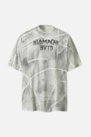 Concert Outfit BLAMACAR BVTD Oversized Tie-Dye T-Shirt
