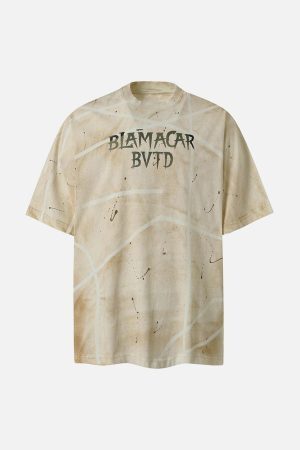 Concert Outfit BLAMACAR BVTD Oversized Tie-Dye T-Shirt