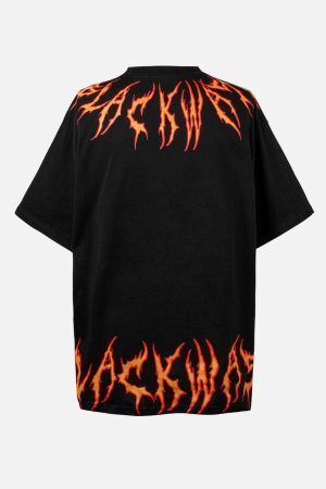 Concert Outfit Blaze Ascend Fiery Design Tee