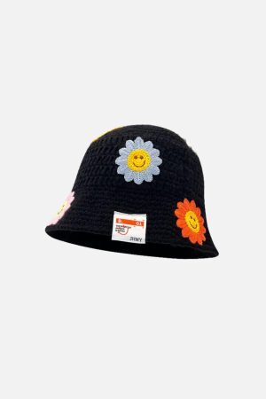 Concert Outfit Bloom Knit Bucket Hat