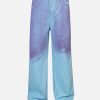 Concert Outfit Blue Purple Loose Jeans