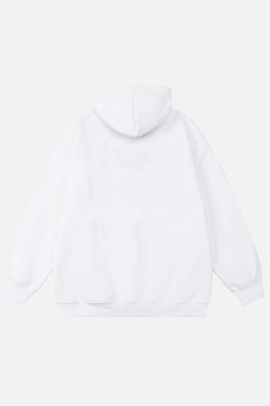 Concert Outfit Blur Graphic Chain Hooded Sweatshirt