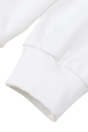 Concert Outfit Blur Graphic Chain Hooded Sweatshirt