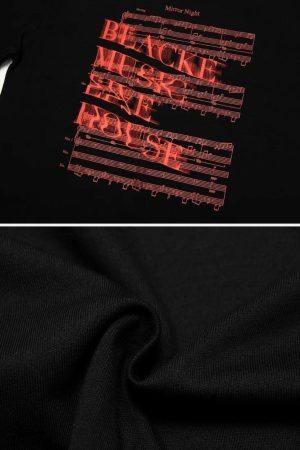 Concert Outfit Blurred Rock Print Tee