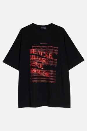 Concert Outfit Blurred Rock Print Tee