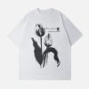 Concert Outfit Blurring Tulip Print Tee