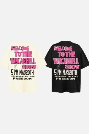 Concert Outfit Bold Contrast Love Silhouette Tee