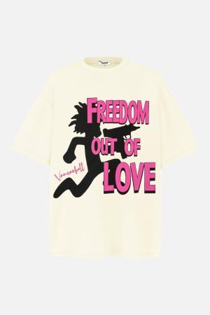Concert Outfit Bold Contrast Love Silhouette Tee