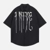 Concert Outfit Bold Letter Graphic Short-Sleeve Shirt