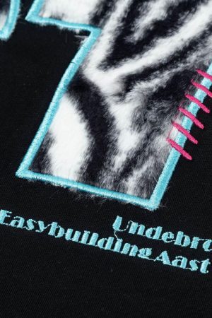 Concert Outfit Bold Zebra Print Graphic T-Shirt