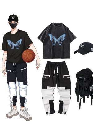 Concert Outfit Bone Butterfly Washed Graphic Tee