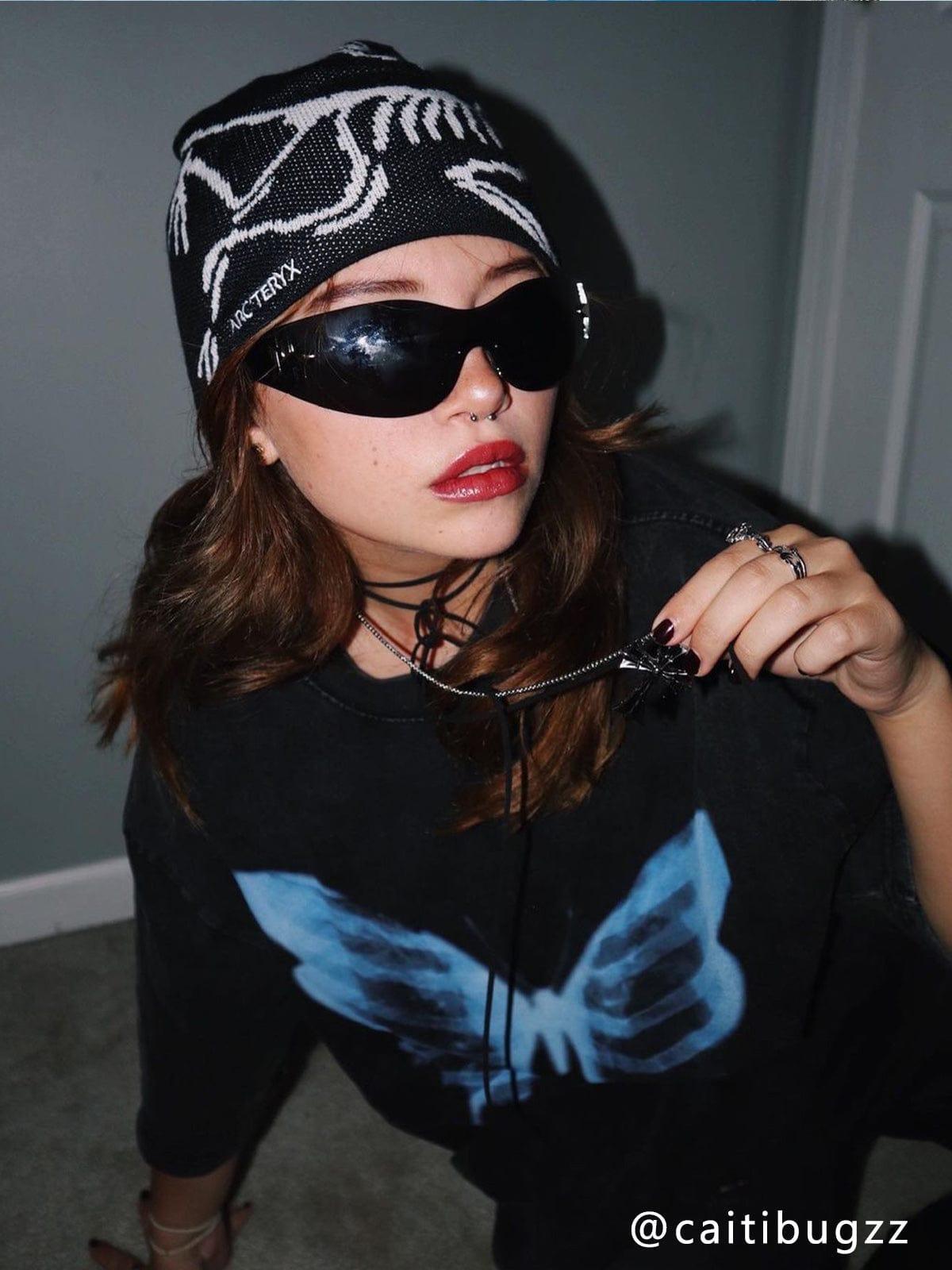 Concert Outfit Bone Butterfly Washed Graphic Tee Concert Outfit Bone Butterfly Washed Graphic Tee