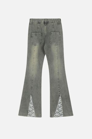 Concert Outfit Bow Butterfly Washed Jeans