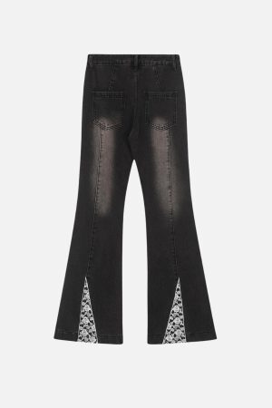 Concert Outfit Bow Butterfly Washed Jeans