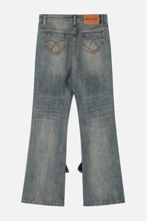 Concert Outfit Bow Decoration Jeans