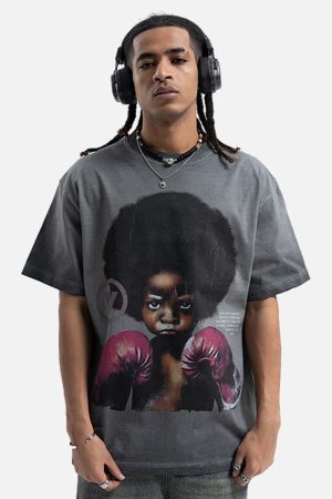 Concert Outfit Boxing Boy Graphic T-Shirt