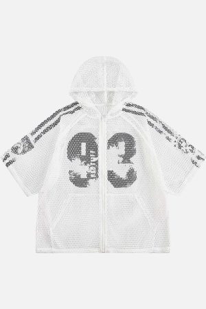 Concert Outfit Breathable Mesh Hooded Snake Print Jersey T-Shirt