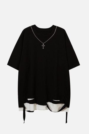 Concert Outfit Broken Chain Decoration Tee