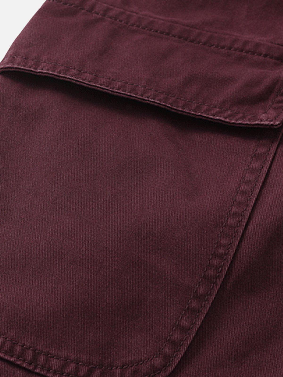 Concert Outfit Burgundy Multi Pocket Jeans Concert Outfit Burgundy Multi Pocket Jeans