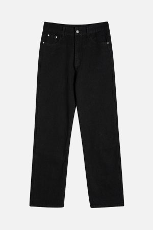 Concert Outfit Burning Text Embroidered Letters Jeans