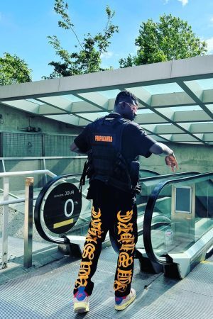 Concert Outfit Burning Text Embroidered Letters Jeans