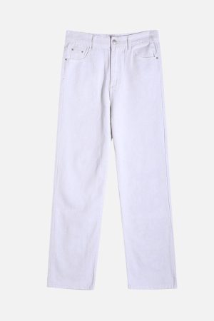 Concert Outfit Burning Text Embroidered Letters Jeans