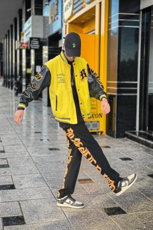 Concert Outfit Burning Text Embroidered Letters Jeans