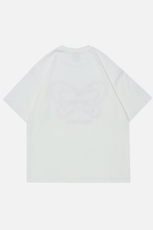 Concert Outfit Butterfly Embroidery Tee