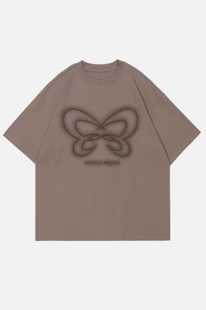Concert Outfit Butterfly Embroidery Tee
